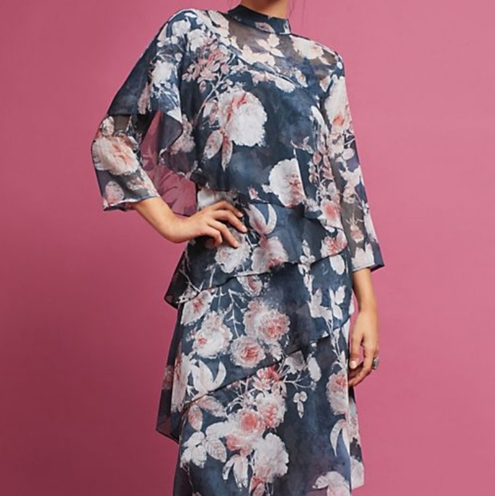 Anthropologie Hemant & Nandita Sammy Tiered Dress